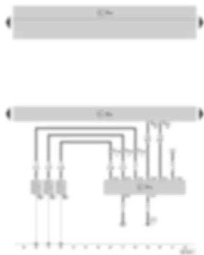 Wiring Diagram  SKODA FABIA II 2008 - Engine control unit - Automatic glow period control unit - Glow plug