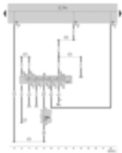 Wiring Diagram  SKODA FABIA II 2008 - Ignition starter switch - Fuse holder B