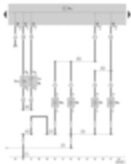 Wiring Diagram  SKODA FABIA II 2008 - Hazard warning lights button - Front turn signal - Side turn signal 