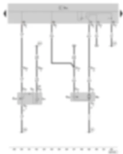 Wiring Diagram  SKODA FABIA II 2007 - Rear lid remote release button - Rear lid lock unit - Central locking motor in rear lid - (not valid for vehicles with central locking)