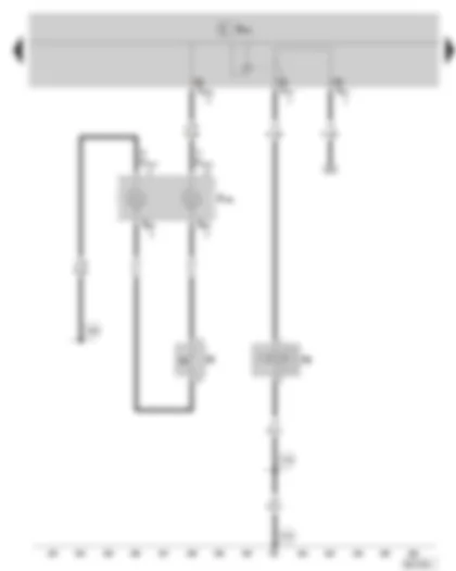 Wiring Diagram  SKODA FABIA II 2007 - Horn activation - Horn and dual tone horn - Coil