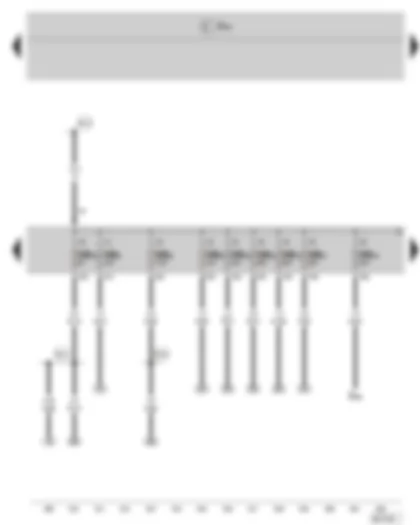 Wiring Diagram  SKODA FABIA II 2007 - Fuse holder B