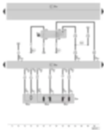 Wiring Diagram  SKODA FABIA II 2008 - Engine control unit - Throttle valve control unit - Current supply relay for Simos control unit