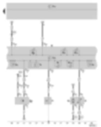 Wiring Diagram  SKODA FABIA II 2008 - Dash panel insert - Control unit in dash panel insert - Warning lights - Oil pressure switch - Fuel gauge sender - Fuel pump for predelivery - Speedometer sender - Fuel gauge - Speedometer -Odometer display