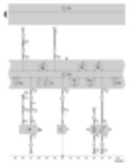 Wiring Diagram  SKODA FABIA II 2007 - Dash panel insert - Control unit in dash panel insert - Warning lights - Oil pressure switch - Fuel gauge sender - Fuel pump for predelivery - Speedometer sender - Fuel gauge - Speedometer -Odometer display