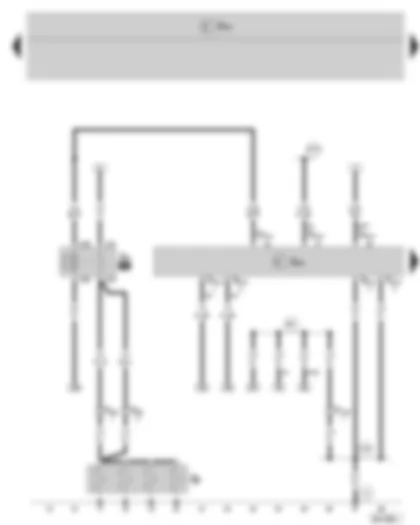 Wiring Diagram  SKODA FABIA II 2008 - Engine control unit - Glow plug relay - Engine glow plug