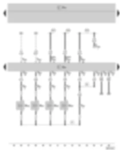 Wiring Diagram  SKODA FABIA II 2009 - Engine control unit - Unit injector solenoid valve