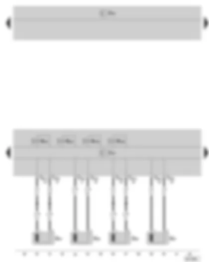 Wiring Diagram  SKODA FABIA II 2008 - ABS control unit - Speed sensor