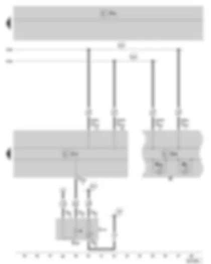 Wiring Diagram  SKODA FABIA II 2008 - ABS control unit - TCS and ESP button - 	Dash panel insert