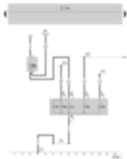 Wiring Diagram  SKODA FABIA II 2008 - Left tail light - Fuse holder B