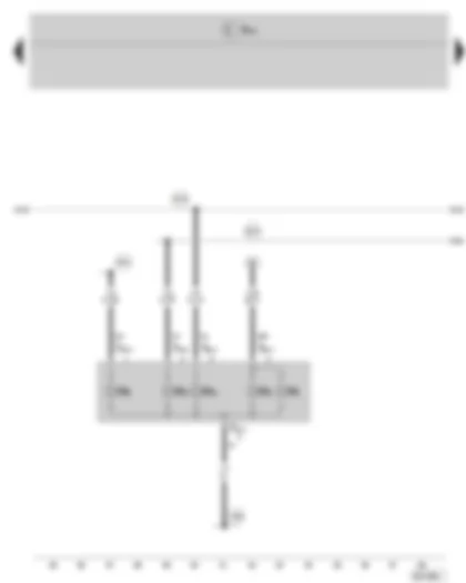 Wiring Diagram  SKODA FABIA II 2008 - Right tail light