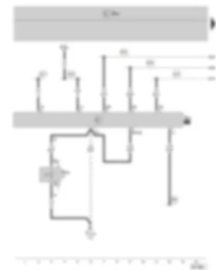 Wiring Diagram  SKODA FABIA II 2007 - Day driving lights disabling switch - Day driving lights relay - Side light - Tail light