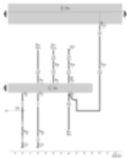 Wiring Diagram  SKODA FABIA II 2007 - Door control unit - driver side