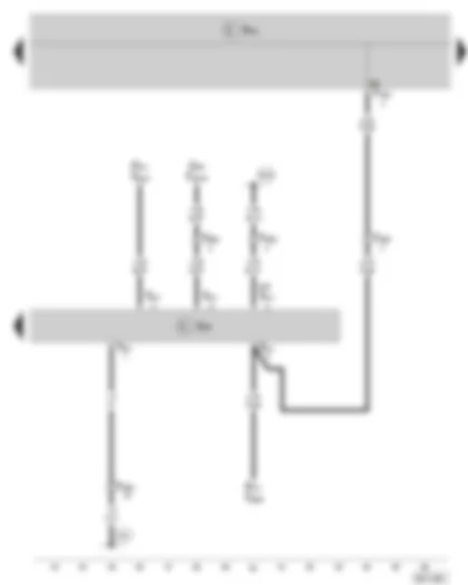 Wiring Diagram  SKODA FABIA II 2008 - Door control unit - front passenger side