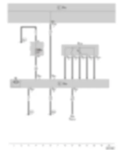 Wiring Diagram  SKODA FABIA II 2009 - Sliding sunroof control unit - Sliding sunroof adjustment regulator - Sliding sunroof motor - Fuse holder B
