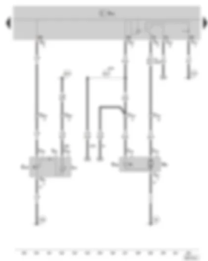 Wiring Diagram  SKODA FABIA II 2008 - Rear lid remote release button - Rear lid lock unit - Central locking motor in rear lid - (not valid for vehicles with central locking)