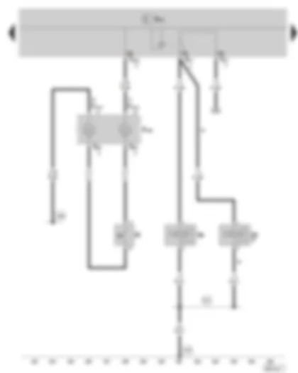 Wiring Diagram  SKODA FABIA II 2008 - Horn activation - high tone horn - low tone horn - coil