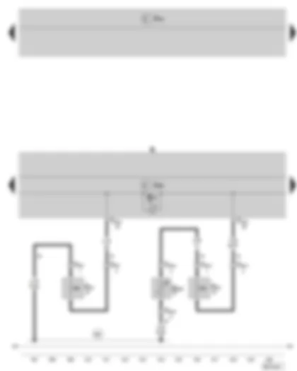 Wiring Diagram  SKODA FABIA II 2008 - Dash panel insert - Control unit in dash panel insert - Warning lights - Belt switch - driver side - Belt switch - front passenger side - Pressure sensor for seat occupied recognition