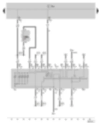Wiring Diagram  SKODA FABIA II 2008 - Light switch - fuse holder B (not valid for Bi - halogen headlight)