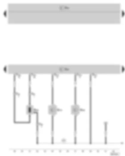 Wiring Diagram  SKODA FABIA II 2009 - Airbag control unit - Side airbag crash sensor - driver side - Side airbag crash sensor - front passenger side - Side airbag igniter - driver side