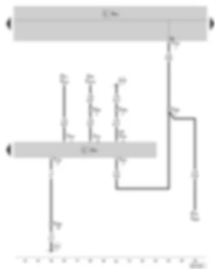 Wiring Diagram  SKODA FABIA II 2008 - Door control unit - front passenger side