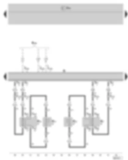 Wiring Diagram  SKODA FABIA II 2008 - Radio - rear loudspeaker