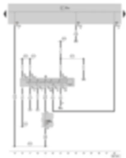 Wiring Diagram  SKODA FABIA II 2009 - Ignition starter switch - Fuse holder B