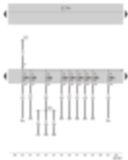 Wiring Diagram  SKODA FABIA II 2009 - Fuse holder B