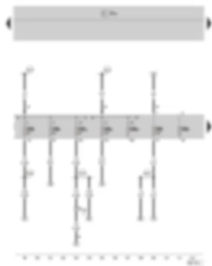 Wiring Diagram  SKODA FABIA II 2009 - Fuse holder B