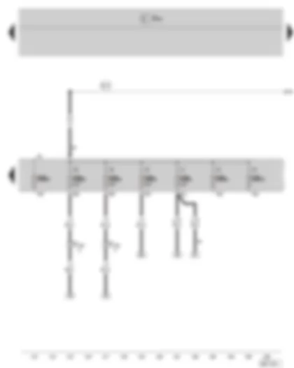 Wiring Diagram  SKODA FABIA II 2010 - Fuse holder B