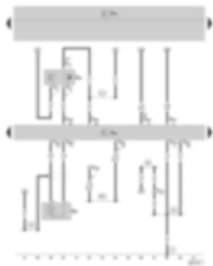 Wiring Diagram  SKODA FABIA II 2009 - Engine control unit - Hall sender - Knock sensor 1