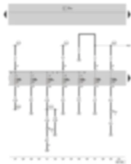 Wiring Diagram  SKODA FABIA II 2009 - Fuse holder B