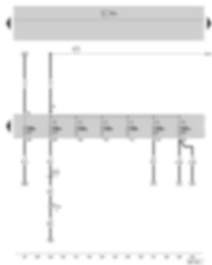 Wiring Diagram  SKODA FABIA II 2009 - Fuse holder B
