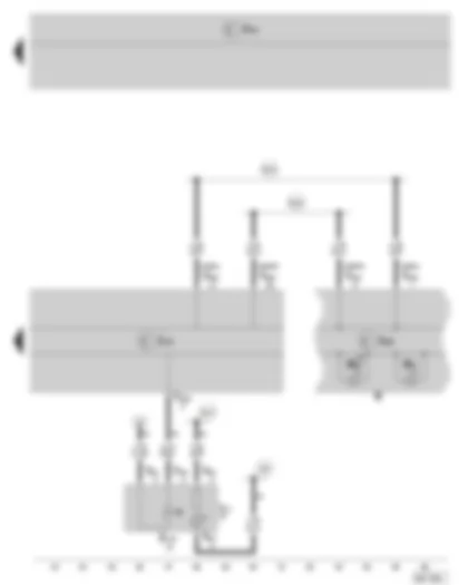 Wiring Diagram  SKODA FABIA II 2009 - ABS control unit - Traction control system switch - Dash panel insert