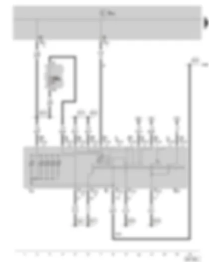 Wiring Diagram  SKODA FABIA II 2010 - Ignition switch - fuse holder B