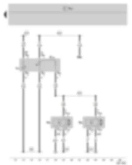Wiring Diagram  SKODA FABIA II 2009 - Headlight range control adjuster - Headlight range control motor - left - Headlight range control motor - right