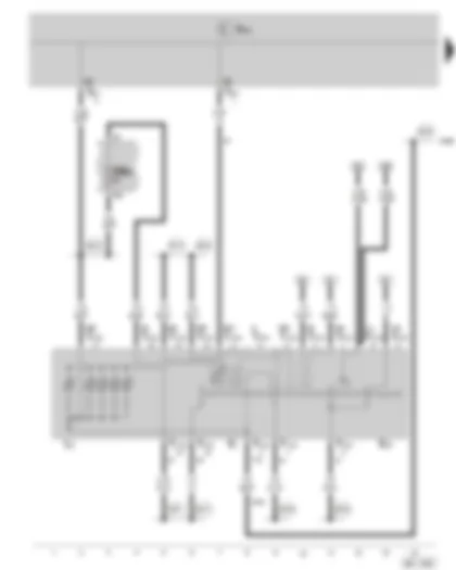 Wiring Diagram  SKODA FABIA II 2010 - Ignition switch - fuse holder B