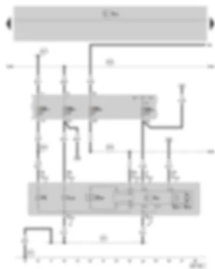 Wiring Diagram  SKODA FABIA II 2009 - Left headlight - Fuse holder B