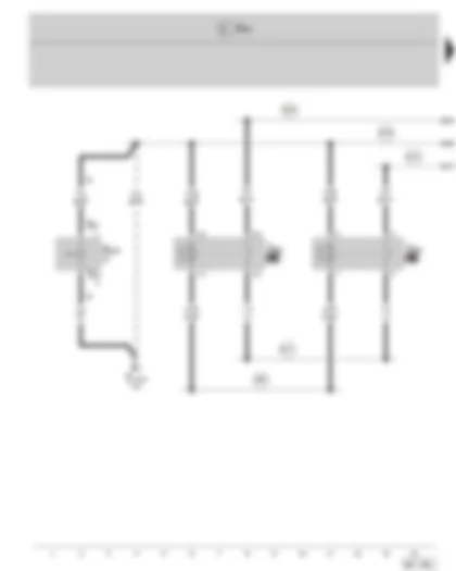 Wiring Diagram  SKODA FABIA II 2010 - Day driving light switch-off switch - day driving lights relay and left dipped beam - day driving lights relay and right dipped beam