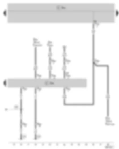 Wiring Diagram  SKODA FABIA II 2009 - Door control unit - driver side