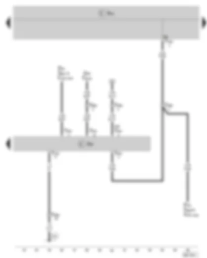 Wiring Diagram  SKODA FABIA II 2009 - Door control unit - front passenger side