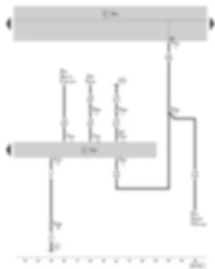 Wiring Diagram  SKODA FABIA II 2009 - Door control unit - front passenger side