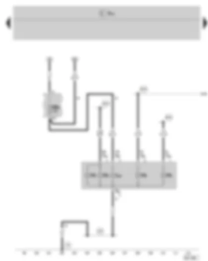 Wiring Diagram  SKODA FABIA II 2009 - Left tail light - Fuse holder B