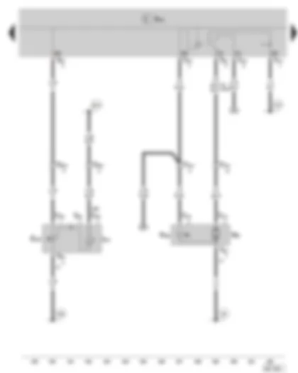 Wiring Diagram  SKODA FABIA II 2009 - Rear lid remote release button - Rear lid lock unit - Central locking motor in rear lid - (not valid for vehicles with central locking)