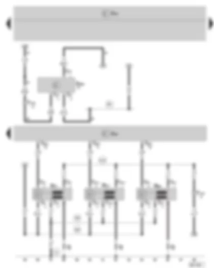 Wiring Diagram  SKODA FABIA II 2009 - Engine control unit - Oil level and oil temperature sender - Ignition system