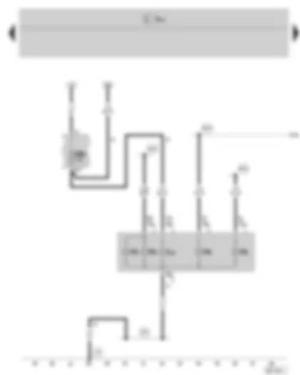 Wiring Diagram  SKODA FABIA II 2009 - Left tail light - Fuse holder B