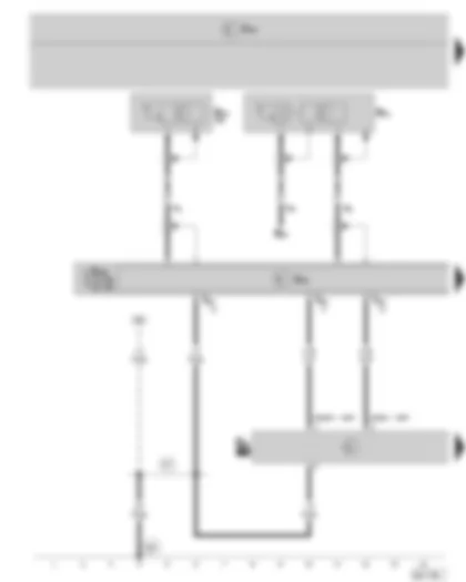 Wiring Diagram  SKODA FABIA II 2010 - Control unit with display for radio and navigation system - Navigation system interface - Aerial