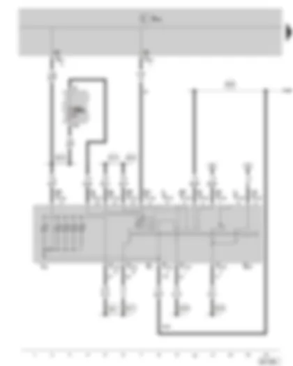 Wiring Diagram  SKODA FABIA II 2010 - Ignition switch - fuse holder B