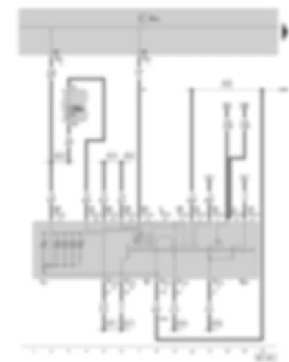 Wiring Diagram  SKODA FABIA II 2010 - Ignition switch - fuse holder B