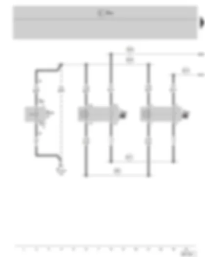 Wiring Diagram  SKODA FABIA II 2010 - Day driving light switch-off switch - day driving lights relay and left dipped beam - day driving lights relay and right dipped beam